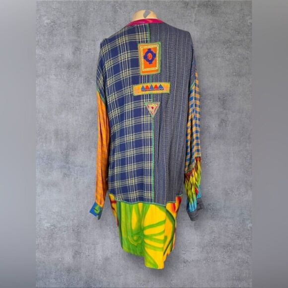 Faith Patchwork Button-Up Tunic – Size M - Picture 3 of 13